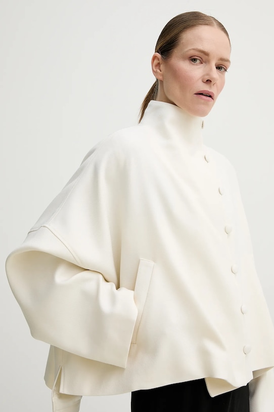 Вовняна куртка Remain бежевий 502594857