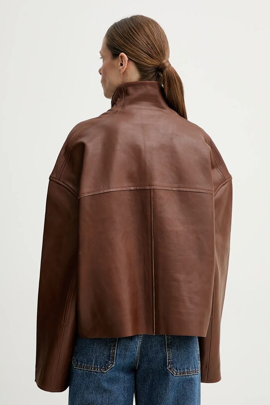 Odzież Remain kurtka skórzana 5028872168 brązowy