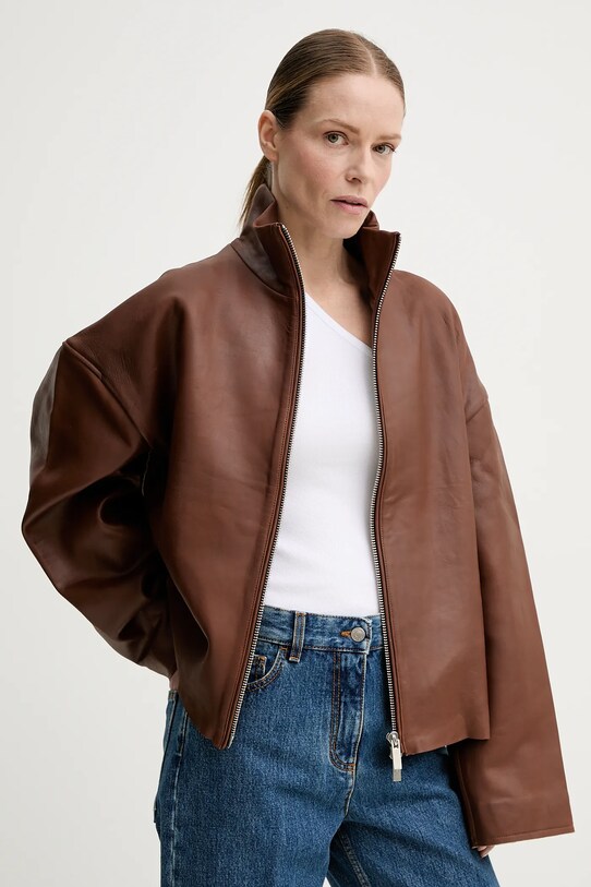 Remain kurtka skórzana brązowy 5028872168