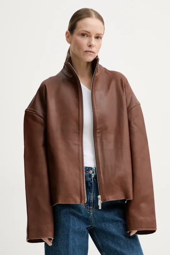 Remain kurtka skórzana 5028872168 brązowy