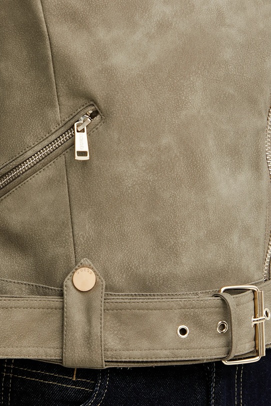 Guess giacca da motociclista W5GL30.WHA90 verde