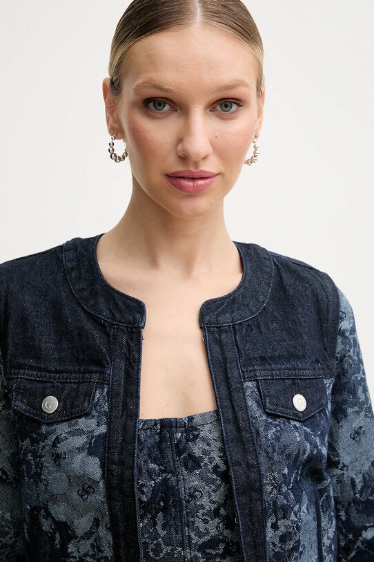 Джинсова куртка Guess FINLEY темно-синій W5GN79.D5O70