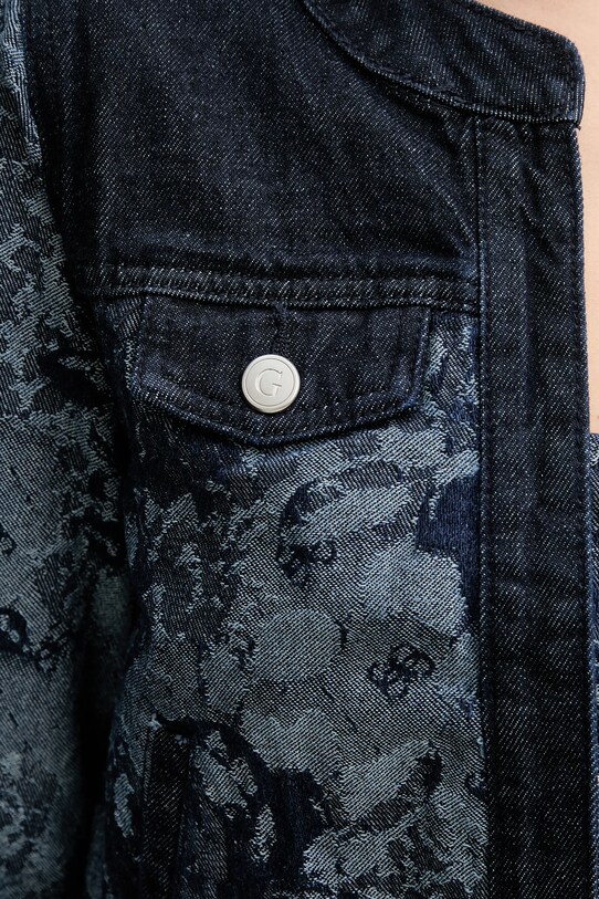 Джинсова куртка Guess FINLEY W5GN79.D5O70 темно-синій