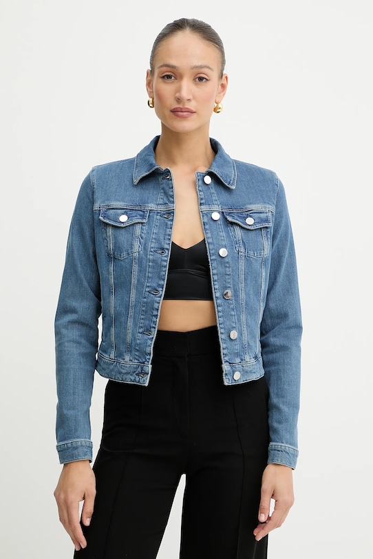 Guess geacă jeans necaptusit albastru W5GN88.D4H7C