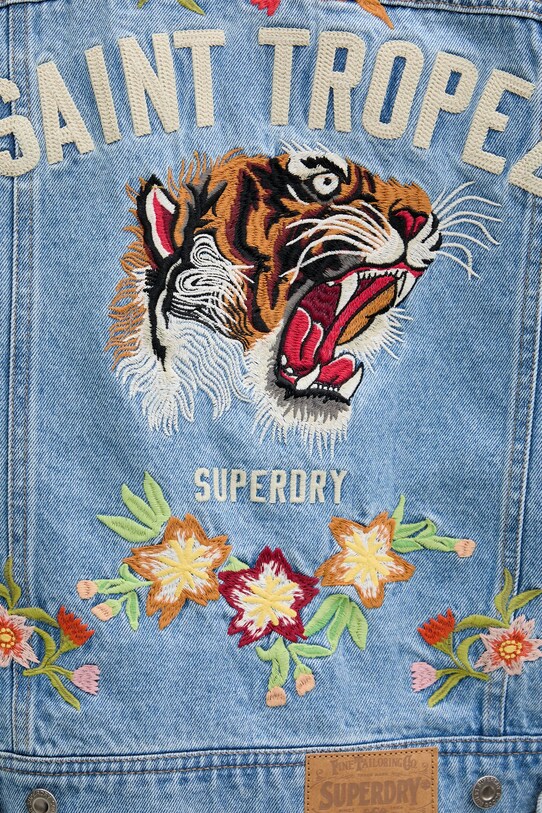 Superdry kurtka jeansowa W5011855A.D9H niebieski