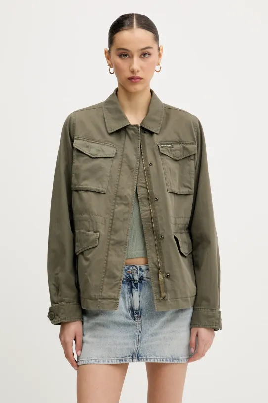 Superdry kurtka bawełniana nieocieplane zielony W5011862A.8TQ