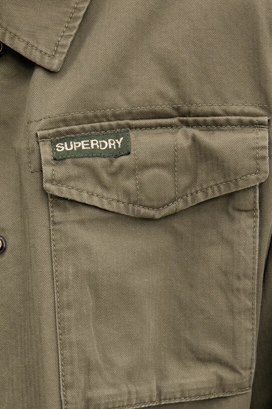 Bavlnená bunda Superdry W5011862A.8TQ zelená
