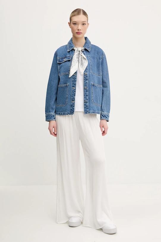 Rifľová bunda Superdry W5011926A.2FZ modrá SS25