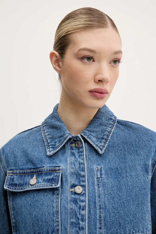 Superdry geacă din denim W5011926A.2FZ albastru