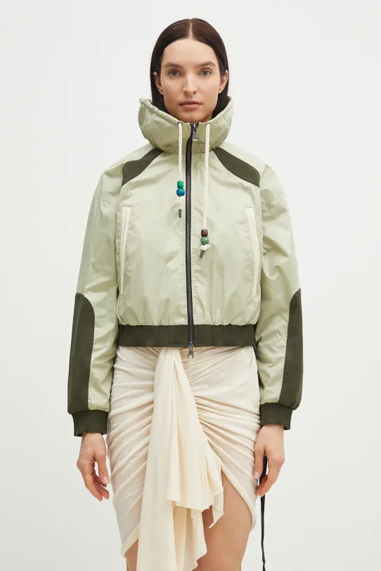 Andersson Bell giacca Sadie Color Block Bomber non isolato verde awa686w