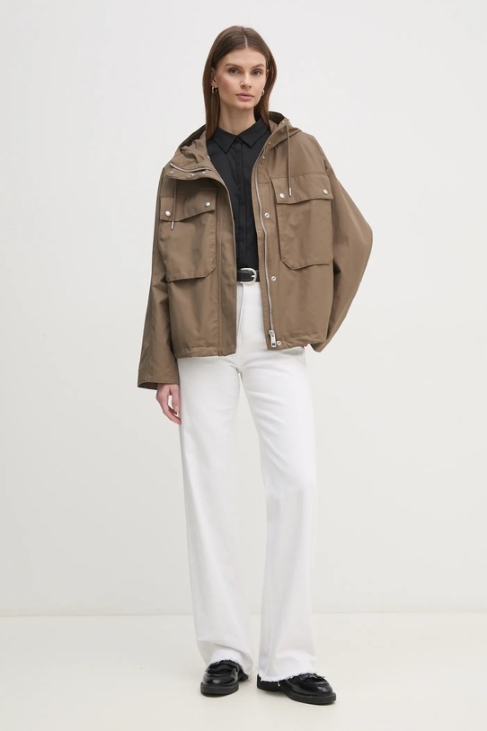 Tommy Hilfiger kurtka WW0WW44421 brązowy SS25
