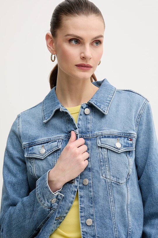 Джинсова куртка Tommy Hilfiger блакитний WW0WW44373