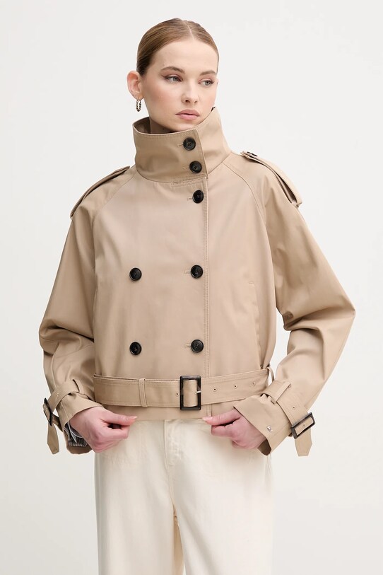Tommy Hilfiger jacheta de bumbac bej WW0WW43933