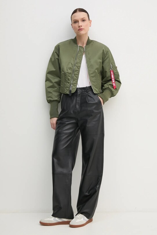 Alpha Industries geaca bomber Waisted MA-1 Wmn 148003 verde SS25