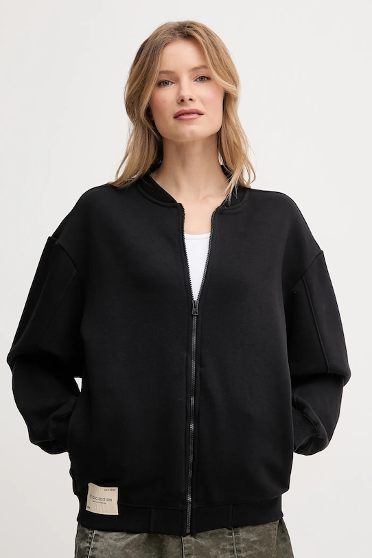 Alpha Industries bluză Studio Edition Fleece Bomber wmn uni negru 156030