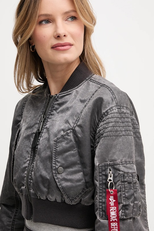 Alpha Industries kurtka bomber MA-1 Vintage Cropped Wmn szary 156002