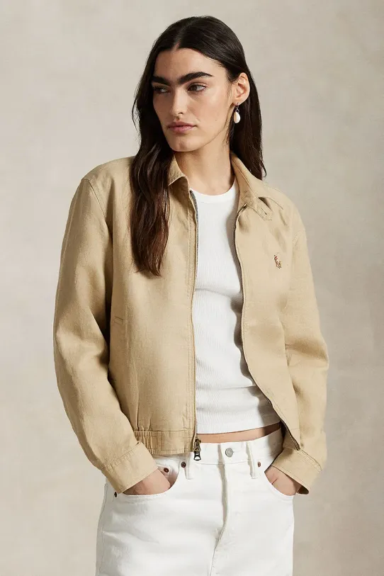 Ленено яке Polo Ralph Lauren без изолация бежов 211938915