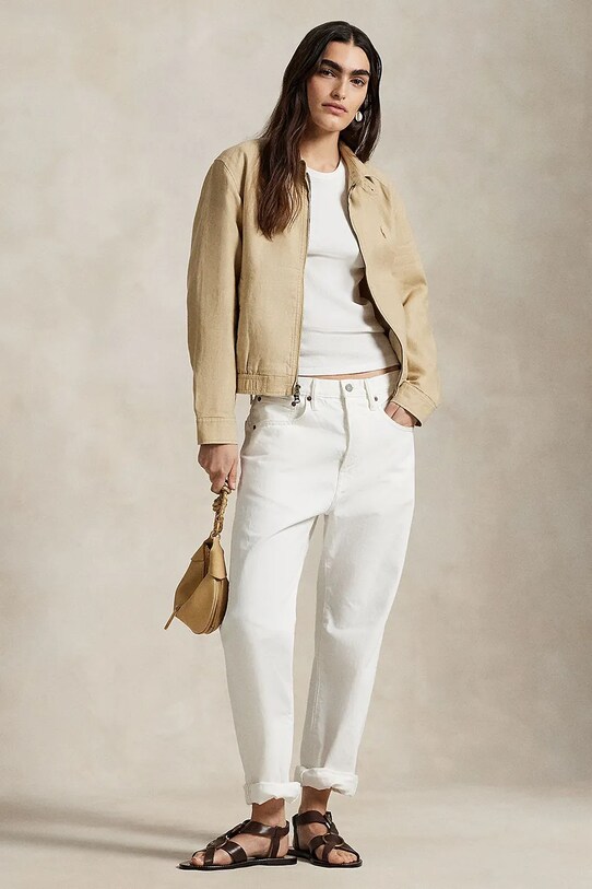 Oblečení Lněná bunda Polo Ralph Lauren 211938915 béžová