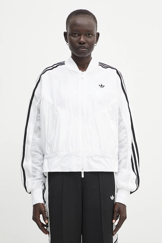 adidas Originals Windbreaker bez kaptura biały JZ6769