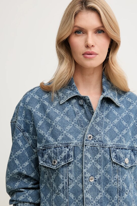 Rifľová bunda MICHAEL Michael Kors modrá MS51020H2P
