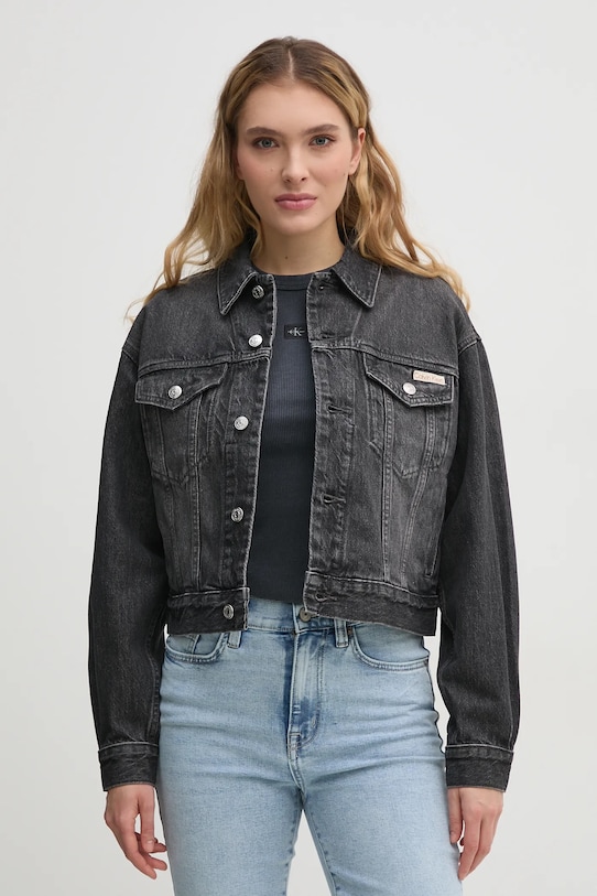 Calvin Klein Jeans giacca denim grigio LV047B741G