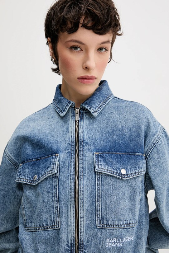 Karl Lagerfeld Jeans geacă albastru A2W14012
