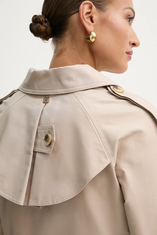 Fracomina trencz bawełniany FR25SC7001W76401 beżowy