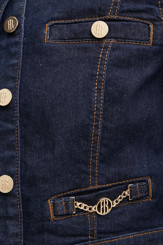 Rifľová bunda Fracomina FR25SJ4004D46093 tmavomodrá