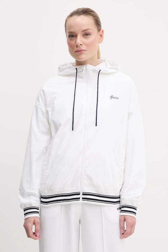 Guess geacă KALE cu captuseala alb V5GL00.WH5H2