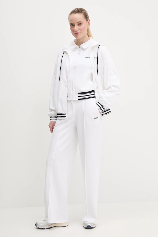 Guess geacă KALE V5GL00.WH5H2 alb SS25