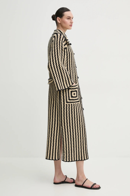 By Malene Birger płaszcz bawełniany DINA 103071 czarny SS25