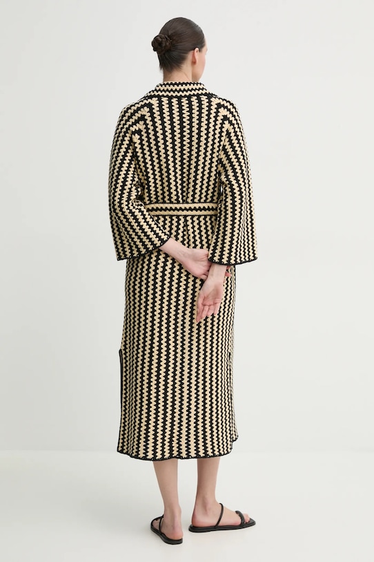 Odzież By Malene Birger płaszcz bawełniany DINA 103071 czarny
