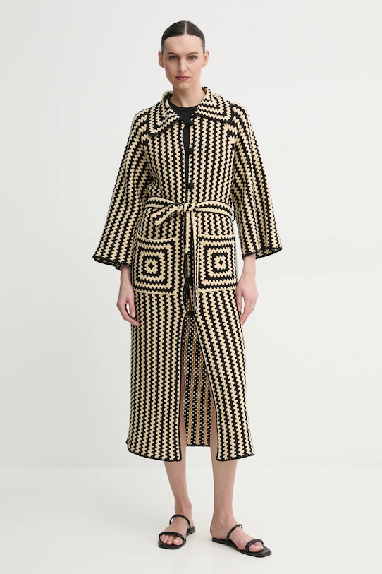 By Malene Birger płaszcz bawełniany DINA czarny 103071