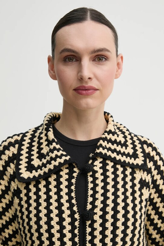 Bavlnený kabát By Malene Birger DINA 103071 čierna