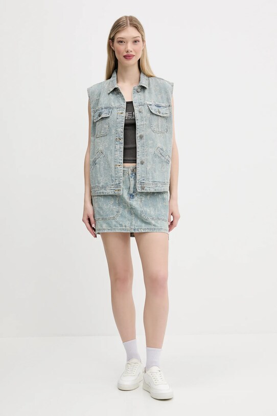 Rifľová vesta Guess Originals W5GN82.D5OTA modrá SS25