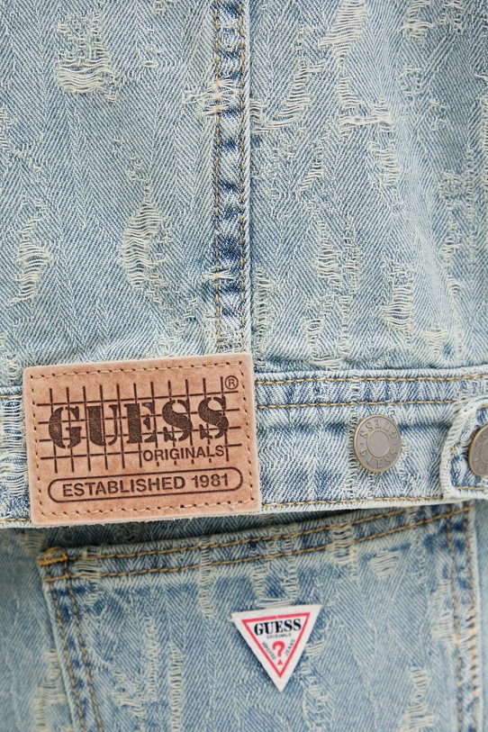 Guess Originals bezrękawnik jeansowy niebieski W5GN82.D5OTA