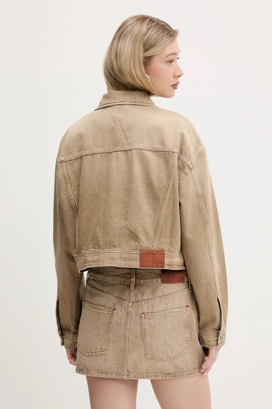 Odzież Tommy Jeans kurtka jeansowa DW0DW20118 beżowy