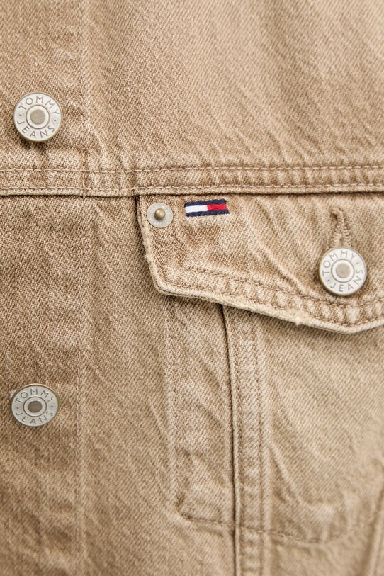 Tommy Jeans kurtka jeansowa DW0DW20118 beżowy