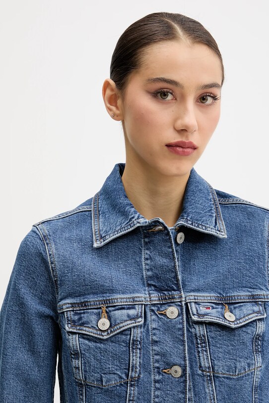 Tommy Jeans geacă din denim albastru DW0DW20120