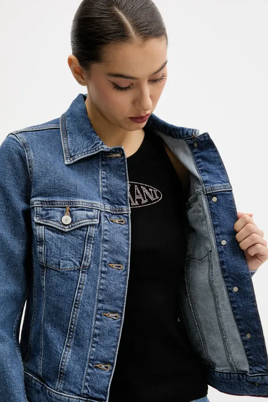 Tommy Jeans geacă din denim DW0DW20120 albastru