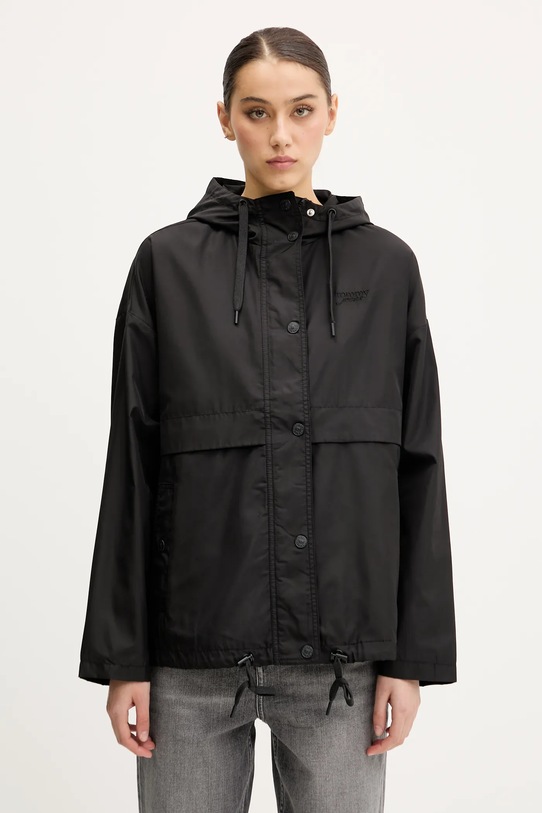 Куртка Tommy Jeans з капюшоном чорний DW0DW20231
