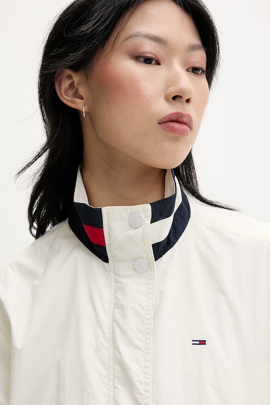 Tommy Jeans kurtka przejściowa damska beżowy DW0DW20439