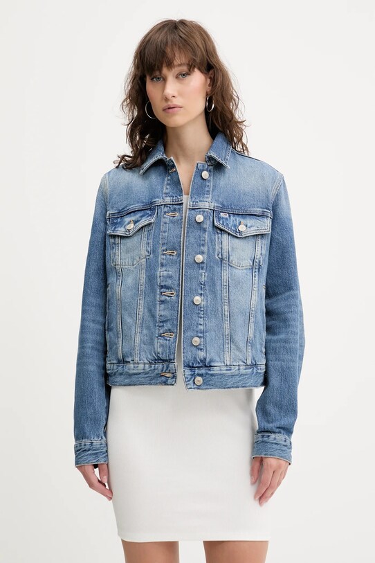 Odzież Tommy Jeans kurtka DW0DW20570 niebieski