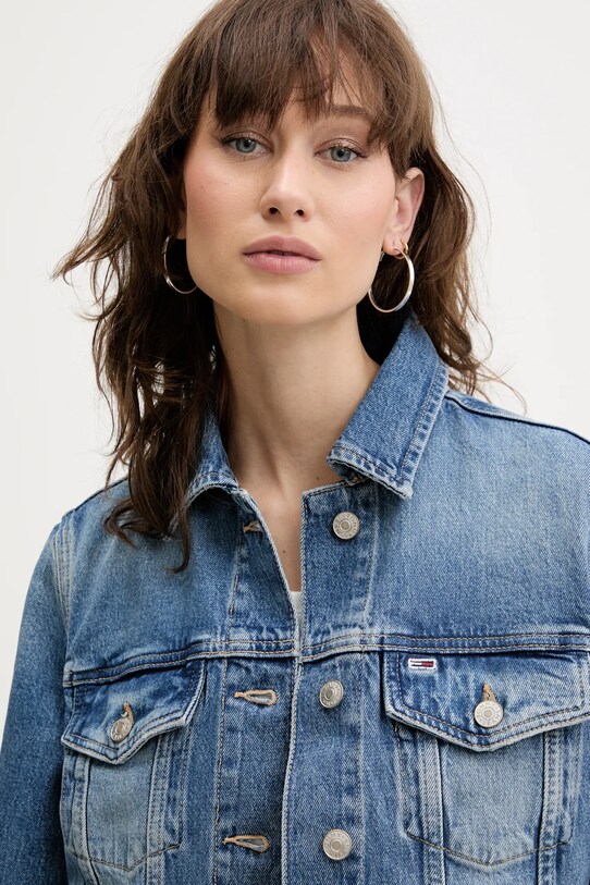 Tommy Jeans kurtka niebieski DW0DW20570