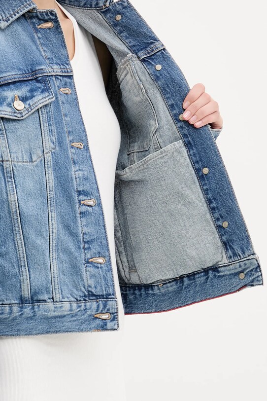 Tommy Jeans kurtka DW0DW20570 niebieski