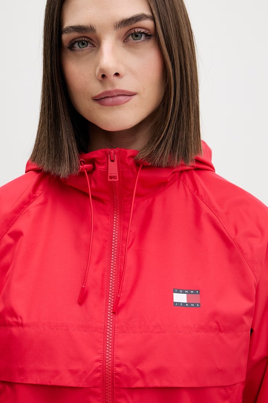 Tommy Jeans преходно яке дамско червен DW0DW20672