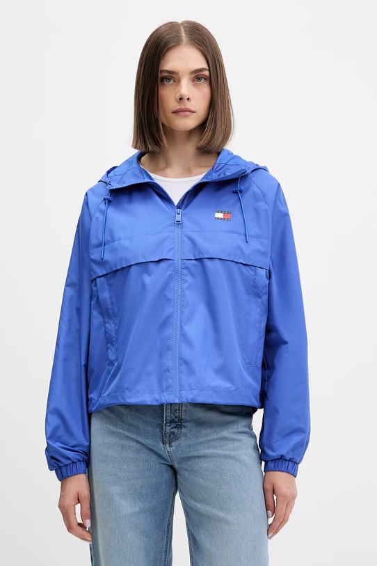 Tommy Jeans μεταβατικό μπουφάν γυναικείο μωβ DW0DW20672