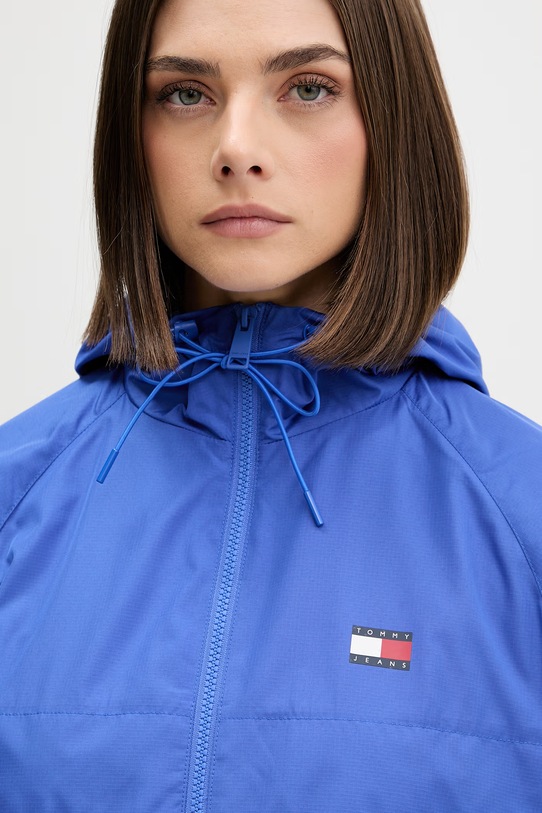 Tommy Jeans μεταβατικό μπουφάν γυναικείο μωβ DW0DW20672