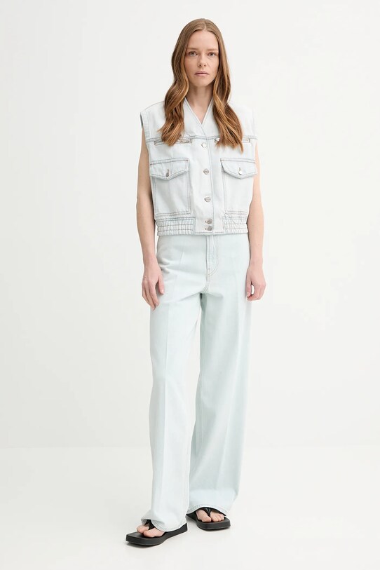 Γιλέκο τζιν Bally WOU07Q μπλε SS25