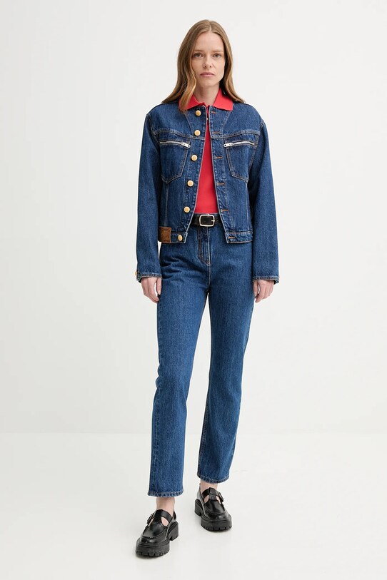Bally geacă din denim WOU086 albastru SS25